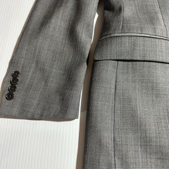 Brooks Brothers Mens Blazer 43 R Gray Glen Plaid Fitzgerald Fit Wool Sport Coat - Picture 7 of 14